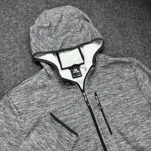 ZeroXposur Men’s XL Full Zip Jacket Iron Heather Fleece Lined N86030 Gray
